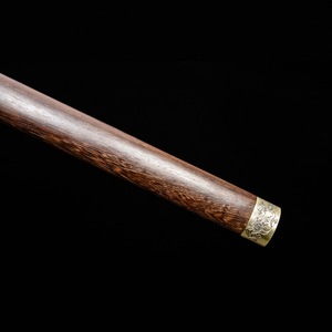 Espada corta estilo Tang forjada a mano, de acero inoxidable de 6 mm, hecha con madera de palisandro, adecuada para utilería de cine y televisión, sin afilar, HK - Product Image 4