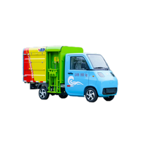 Mini camion à ordures électrique à chargement latéral, collecteur de déchets à levage latéral pour l'assainissement communautaire