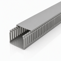 Goulotte de câblage en PVC rainurée ignifuge, sans halogène et résistante à la chaleur 50x35mm pour la protection des câbles