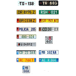 Venta caliente barato de alta calidad de Europa señal de material de metal de <span class=keywords><strong>Andorra</strong></span> de <span class=keywords><strong>coches</strong></span> placa de la - Product Image 4