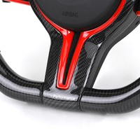 Volant en cuir semi-perforé M Performance avec fibre de carbone pour BMW F10 F22 F30 M3 F80 M4 F82 M2 F87 E70 E90 E92