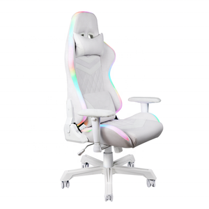 Obrotowy Fotel อุปกรณ์เล่นเกม<span class=keywords><strong>จ</strong></span>ากโปแลนด์,สำนักงานหนังสีดำหมุนได้โดยตรงสำหรับผู้บริหารพร้อมไฟ Led Rgb และที่เท้าแขน2D - Product Image 2