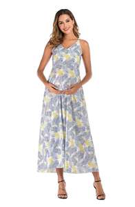 Chemise de nuit de maternité à imprimé floral, pyjama de grossesse personnalisé, vêtements de maternité confortables - Product Image 5