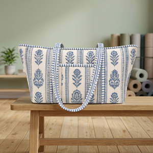 Sac de transport pour tapis de yoga PNM Overseas - Matière mousse et coton, fermeté moyenne/douce, multi-usages, pour le rangement des équipements de fitness et d'exercice, Delhi - Product Image 2