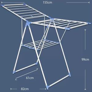 רב תכליתי 19 צינורות מתכת נשלף לעמוד יבש מרפסת חיצונית אוויר נייר נייר כביסה - Product Image 5