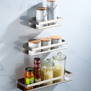 200/300/400 Mm Thép Không Gỉ 304 Tiết Kiệm Lưu Trữ Giá Nhà Bếp Gia Vị Treo Tường Lưu Trữ Gia Vị Giá Kệ - Product Image 6