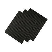 Plaque en fibre de carbone CFRP laminée, tissage sergé 3K, grande taille 1000*1000mm, tissage uni, vente chaude