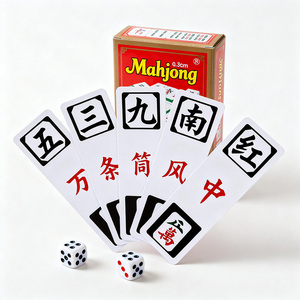 Offre Spéciale – Nouveaux Sets de Mahjong de Voyage de Luxe <span class=keywords><strong>en</strong></span> Papier, 160 Tuiles American Oh My Mahjong, Design Personnalisé - Product Image 4