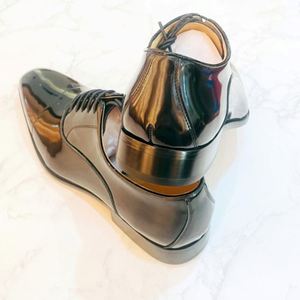 Nouvelles Chaussures Habillées de Luxe pour Hommes 2025 en Cuir Verni Noir Classique de Vachette, Idéales pour Mariage - Product Image 6