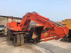 Excavadora Usada de Segunda Mano, Maquinaria para Movimiento de Tierras HITACHI EX100WD en Venta - Product Image 3