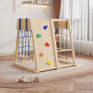 CPC Indoor Kids Patio de juegos de madera Marco de escalada Jungle Gym Play Ground Marco de gimnasio con paquete de juegos - Product Image 1