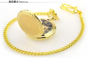 Toptan kazınmış çiçek çerçeve Gypsophila panicover ta kapak beyaz iğneler çin mekanik kendinden sarma Modern altın cep saati - Product Image 5