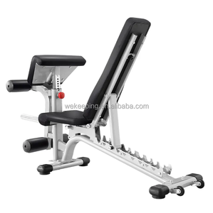 <span class=keywords><strong>Banc</strong></span> plat d'inclinaison de déclin de poids réglable de qualité commerciale avec coussin de <span class=keywords><strong>biceps</strong></span> de civière de jambe pour l'entraînement de force - Product Image 2