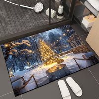 Meistverkaufter Neuer Design Hochabsorbierender Schlafzimmerteppich, Rutschfeste Duschmatte, Toilette, Hotel, Weihnachten