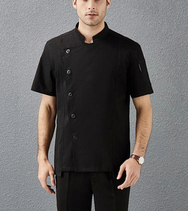 Giacca da Chef a Maniche Corte in Cotone per Uomo e Donna, Abbigliamento da Lavoro per Cucina, Panetteria, Ristorazione, Hotel, Uniforme da <span class=keywords><strong>Cuoco</strong></span> - Product Image 3