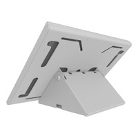 Support de tablette de bureau en métal antivol Peacemounts de 7 pouces avec capacité de charge de 20 lb, inclinaison de 45°, autoportant, VESA 75/100 mm