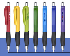 Multi-Colors Soft Grip Plastic Ball Point <b>Pen</b> Wholesales Customized Advertising Logo for Manufactures Office Supplies - Product Image 5