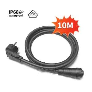 10 m Schuko Extension Cable IP44 to BC05 Connector IP68 with Rubber Cable 10m for New Model Microinverter