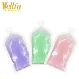 Emballage Plastique De Jus 100ml 150ml 액체 음료 꿀 주스 젤리 에너지 젤 포장 특수 병 모양의 파우치 가방