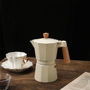 Kingze Classic 150ml 300ml Aluminium <span class=keywords><strong>Moka</strong></span> Pot Portable Business Espresso Cafetière pour Home Office Stovetop <span class=keywords><strong>Moka</strong></span> Maker - Product Image 2