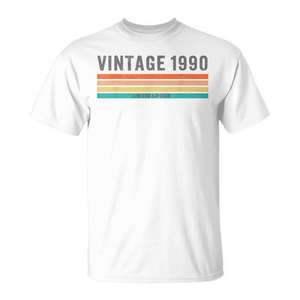 T-shirt vintage 1990, édition limitée pour le 35e anniversaire, unisexe, col rond, manches courtes, taille adulte - Product Image 1