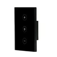 Interrupteur intelligent WiFi Tuya, norme américaine, panneau tactile en verre trempé, 100V-240V, compatible avec Alexa, Google Home, application Smart Life
