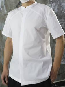 チェックアウト新クールシェフクッキングジャケット耐水性通気性キッチンシェフケータリングユニフォーム - Product Image 3