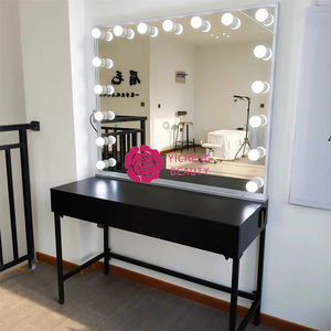 Estación de espejo de <span class=keywords><strong>maquillaje</strong></span> <span class=keywords><strong>profesional</strong></span> Yicheng Beauty, tienda de <span class=keywords><strong>maquillaje</strong></span> de Estudio Avanzado, tocador de estudio con alta calidad - Product Image 4