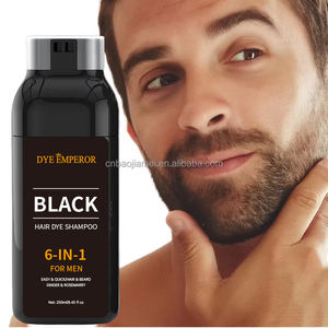 DYE EMPEROR Crème colorante pour cheveux et barbe à base de plantes 3 en 1 pour hommes - Couverture instantanée des cheveux <span class=keywords><strong>gris</strong></span> naturels, changement de couleur <span class=keywords><strong>temporaire</strong></span> - Product Image 1