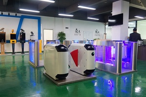 بطاقة RFID QR تذكرة نظام التحكم في الوصول التلقائي الفولاذ المقاوم للصدأ ترايبود الباب الدوار للبقع ذات المناظر الخلابة - Product Image 5
