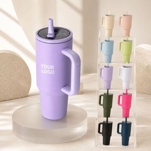 Gobelet de voyage isotherme en acier inoxydable à double paroi personnalisé de 40 oz, anti-fuite, performance thermique de 6 à 12 heures, sans BPA - Product Image 1