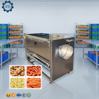 Automatische wortelborstelwasinstallatie, suikerrietwas- en schilmachine, wolrolreinigings- en schilmachine