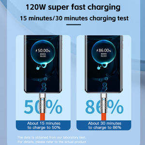 สายชาร์จเร็ว3 in 1 120W 6A สายชาร์จซิลิโคนเหลว Micro USB Type-C สายข้อมูลโลหะผสมสังกะสีสำหรับโทรศัพท์13 PRO MAX Xiaomi 13 Samsung - Product Image 5