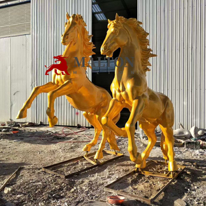 Statua del cavallo della vetroresina del fornitore della fonderia di colore bianco per la decorazione dell'azienda agricola - Product Image 5