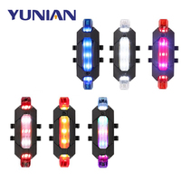 Mini luz estroboscópica Universal para motocicleta, luz LED Flash de advertencia, piezas de luz roja y azul, accesorios para coche, 2022