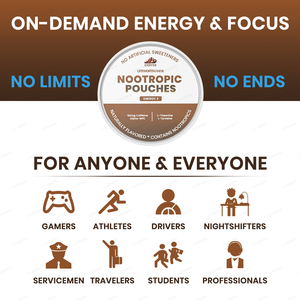 फोकस और मानसिक प्रदर्शन के लिए जीवन योग्य नोट्रोपिक ऊर्जा पाउच (विंटरग्रीन)-कैफीन, अल्फा जीपीसी और टाइरोसिन मिश्रण - Product Image 4