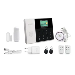 Nhà Máy Không Dây Wifi Gsm Home Hệ Thống Báo Động An Ninh Chống Trộm Hỗ Trợ Tuya IP Camera Hệ Thống Báo Động Không Dây