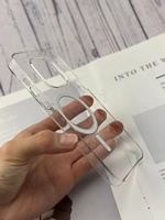 Housse magnétique transparente ultra-mince Hd Animation de charge pour iPhone 16 pro max Étui chargeur sans fil clair avec animation