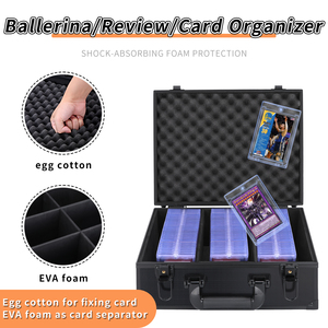 Khung nhôm thể thao slab thẻ trường hợp 3 Hàng phân loại thẻ lưu trữ cho PSA/BGS, EVA bọt kim loại thẻ kinh doanh hộp - Product Image 5