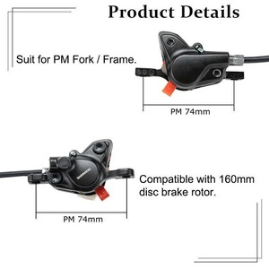 OEM/ODM BUCKLOS <span class=keywords><strong>MT200</strong></span> Hydraulische Scheiben bremse 800mm vorne 1500mm 1650mm hinten <span class=keywords><strong>BR</strong></span>-BL-<span class=keywords><strong>MT200</strong></span> Mountainbike MTB Fahrrad brems satz Teile - Product Image 4