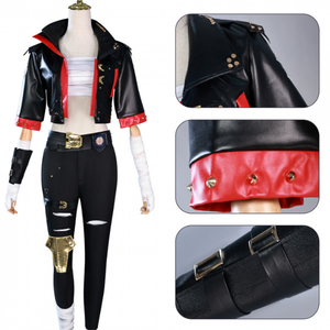 Costume Noir <span class=keywords><strong>LOL</strong></span> Arcane Vi pour Adulte, Idéal pour Fêtes et Carnavals d'Halloween – Prix Abordable - Product Image 2