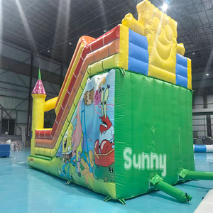 Tobogán Inflable <span class=keywords><strong>de</strong></span> <span class=keywords><strong>Bob</strong></span> <span class=keywords><strong>Esponja</strong></span>, Castillo Hinchable, Combo <span class=keywords><strong>de</strong></span> Juegos Inflables para Fiestas en Parques <span class=keywords><strong>de</strong></span> Diversiones al Aire Libre, Material <span class=keywords><strong>de</strong></span> PVC - Product Image 4