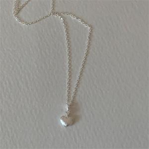 Collier avec pendentif cœur en argent S925 de haute qualité, bijoux en argent simple et original, collier élégant et raffiné pour femmes - Product Image 5