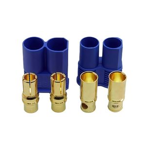 Juego de Conectores EC8 (Macho/Hembra) - Cobre Puro de 8 mm, Enchufe de Alta Corriente de 200 A para Conexiones de Baterías de Drones y Modelos RC - Product Image 1