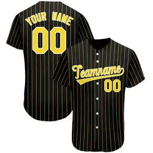 Custom sublimation baseball tee shirt team sport uniform baseball jersey for men women children