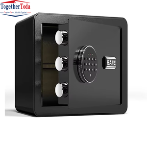 Coffres-forts électroniques noirs sécurisés et fiables en métal, idéaux pour protéger les objets de valeur dans les maisons et les bureaux - Product Image 4