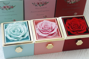 Eternal Forever Infinity Petits bijoux tournants Roses conservées en boîte pour anniversaire Saint Valentin Fête des Mères Graduation-a - Product Image 4