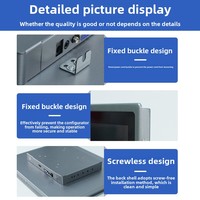 Moniteur à écran LCD tactile AIO pour PC de contrôle industriel 10/12/15/17/19 pouces HD Android Linux OS IHM à écran tactile industriel en stock
