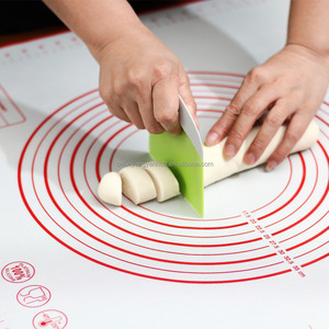 Keukenblad Kneden Kookbord Pad Taart Pizza Koekjes Fondant Rolblad Siliconen Gebak Bakmat Met Meting - Product Image 6