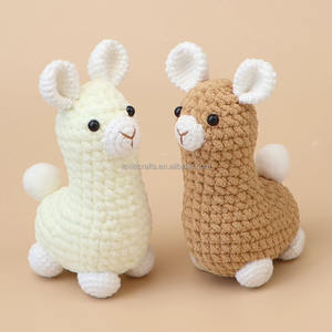 Peluche <span class=keywords><strong>Alpaga</strong></span> au Crochet Faite Main 16cm, Adorable Jouet Bébé, Mouton en Peluche Tricoté, Poupée <span class=keywords><strong>Alpaga</strong></span> au Crochet, Doudou en Coton - Product Image 3